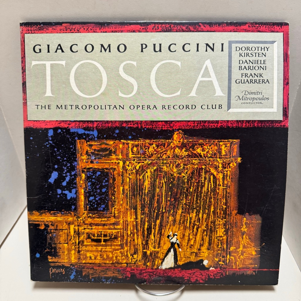 1957 Vinyl Record LP 33 RPM Giacomo Puccini “Tosca - Metropolitan Opera Club